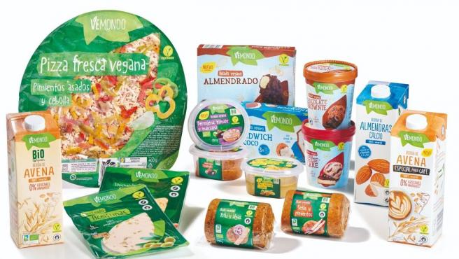 Productos vegetarianos y veganos de la marca Vemondo de Lidl.