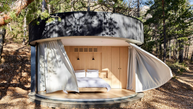 La casa prefabricada redonda de  € para vivir en medio de la  naturaleza