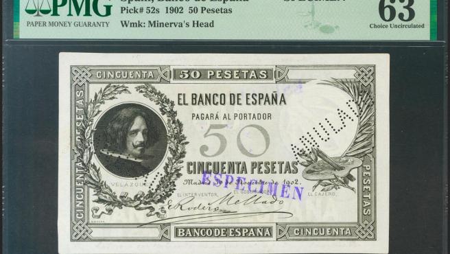 Billete de 50 pesetas Especimen
