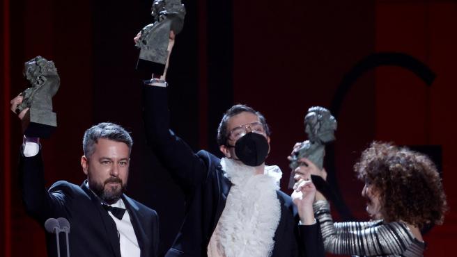 Sarai Rodríguez, Benjamín Pérez y Nacho Díaz reciben el Goya a la Mejor Peluquería y Maquillaje