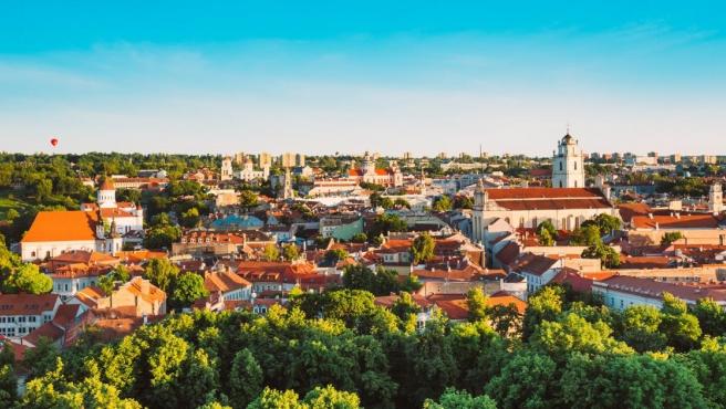 La ciudad de Vilna en Lituania