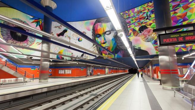 Estación Paco de Lucía, en la línea 9 del metro de Madrid.