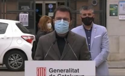 Aragonès pide "serenidad" y garantizar el derecho de manifestación