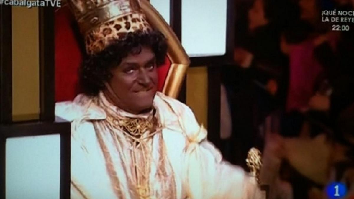 Baltasar (y sus maquillajes imposibles) en la Noche de Reyes de Televisión  Española