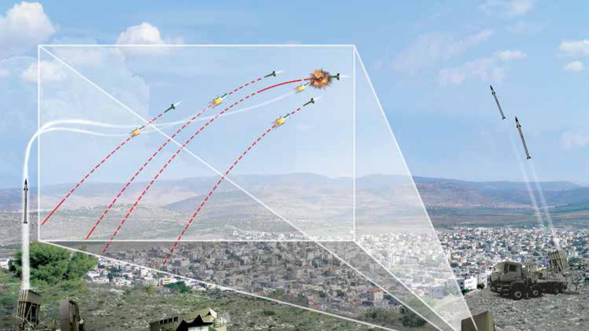 Anormal fuegos artificiales Salida La cúpula de Hierro', el sistema que protege a Israel de los ataques aéreos