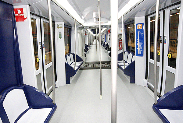 Fotografía interior Metro de Madrid